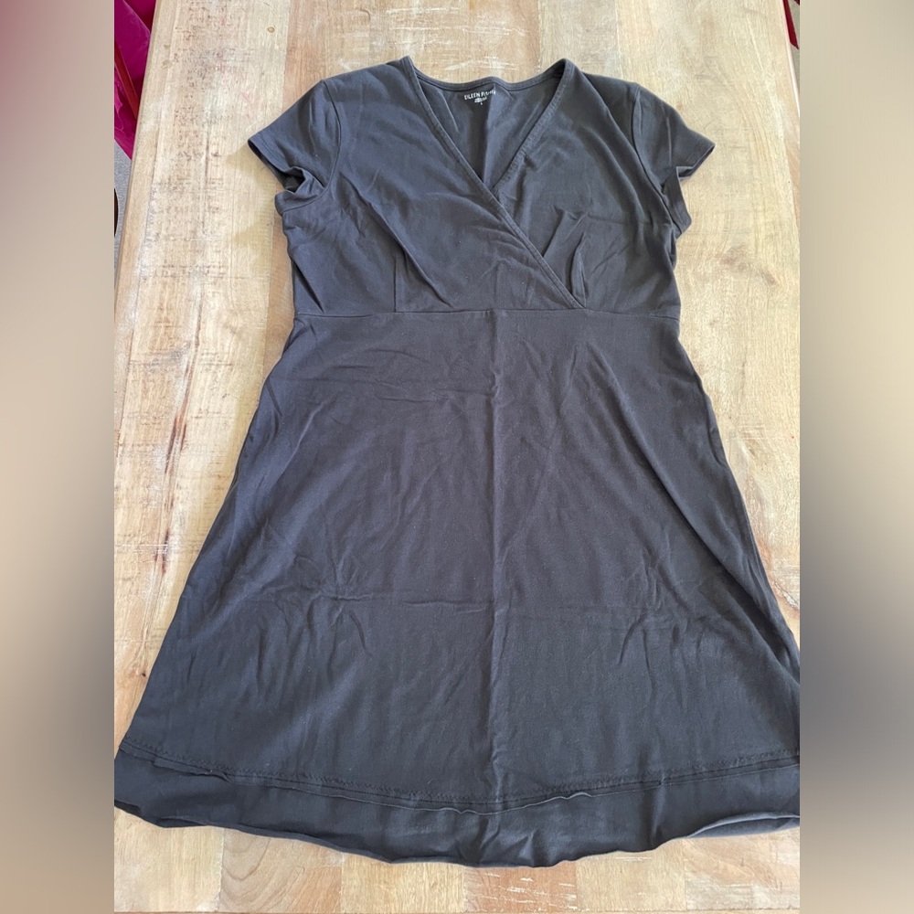 Eileen Fisher stretch jersey surplice dress